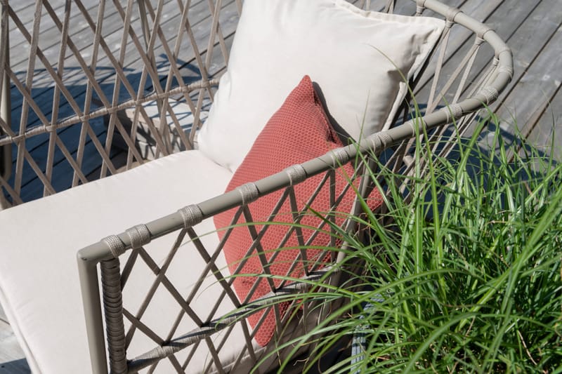 Fåtölj Hillerstorp Jet Set Lounge - Beige - Utemöbler - Utestol & trädgårdsstol - Utefåtölj & loungefåtölj