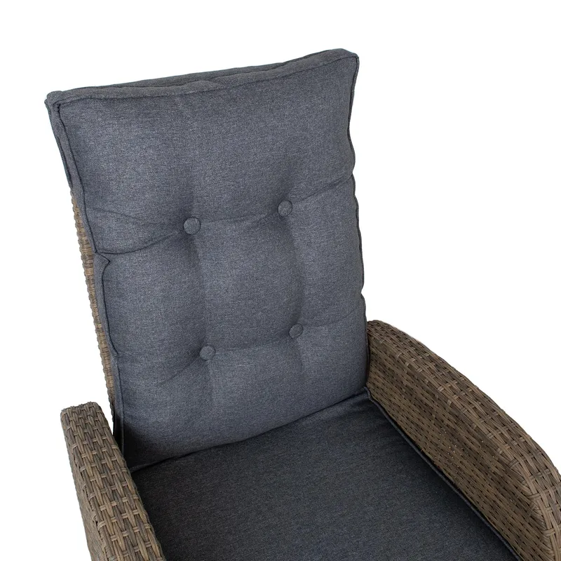 Fåtölj Moor 150x40xh74 cm, melamin med ekbark - brun - Utemöbler - Utestol & trädgårdsstol - Positionsstol