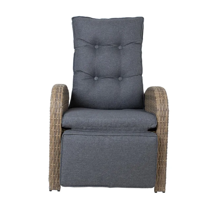 Fåtölj Moor 150x40xh74 cm, melamin med ekbark - brun - Utemöbler - Utestol & trädgårdsstol - Positionsstol