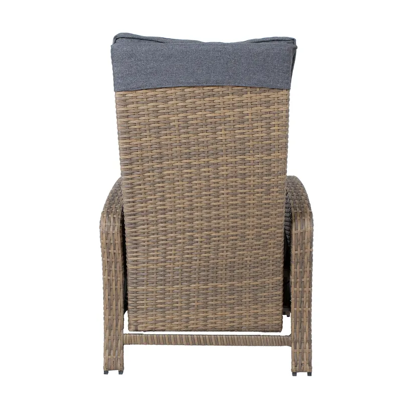 Fåtölj Moor 150x40xh74 cm, melamin med ekbark - brun - Utemöbler - Utestol & trädgårdsstol - Positionsstol