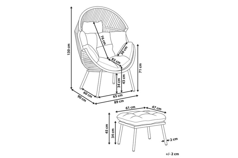 Fåtölj Murano - Utemöbler - Utestol & trädgårdsstol - Utefåtölj & loungefåtölj