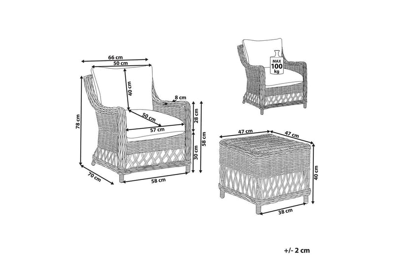 Fåtölj Ribolla - Utemöbler - Utestol & trädgårdsstol - Utefåtölj & loungefåtölj
