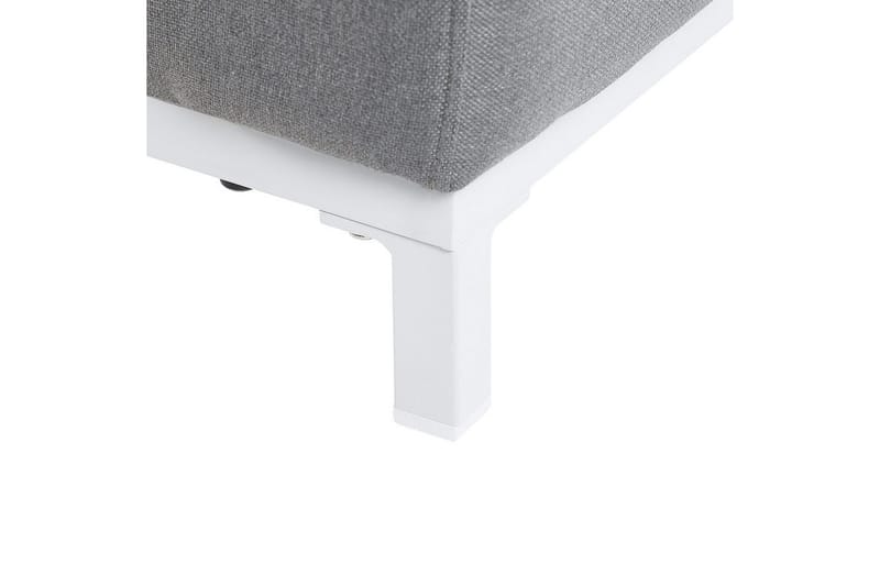 Fåtölj set om 2 Rovigo - Grå, vit - Utemöbler - Utestol & trädgårdsstol - Utefåtölj & loungefåtölj