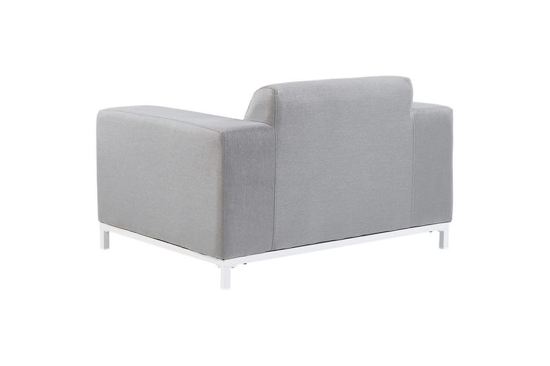 Fåtölj set om 2 Rovigo - Ljusgrå, vit - Utemöbler - Utestol & trädgårdsstol - Utefåtölj & loungefåtölj