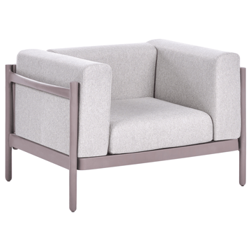 Fåtölj utomhus Ferretti - Grå/Beige - Utemöbler - Utestol & trädgårdsstol - Utefåtölj & loungefåtölj