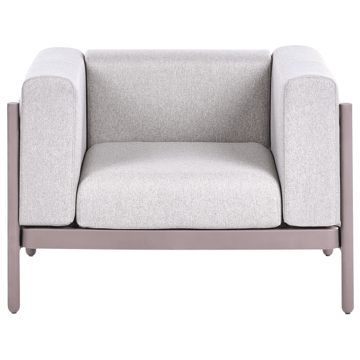 Fåtölj utomhus Ferretti - Grå/Beige - Utemöbler - Utestol & trädgårdsstol - Utefåtölj & loungefåtölj