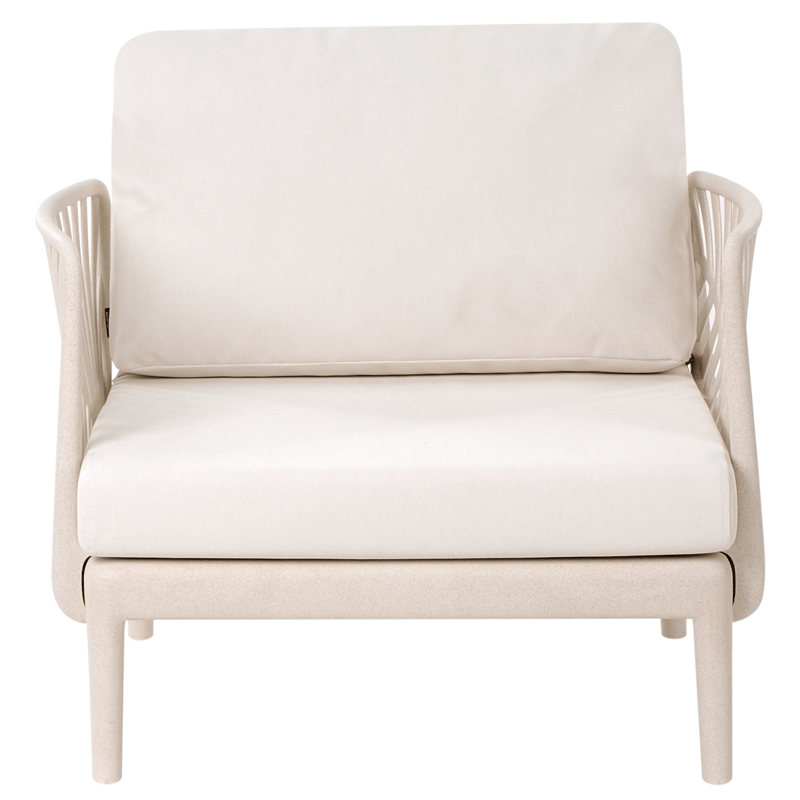 Fåtölj utomhus Saturnia - Beige - Utemöbler - Utestol & trädgårdsstol - Utefåtölj & loungefåtölj