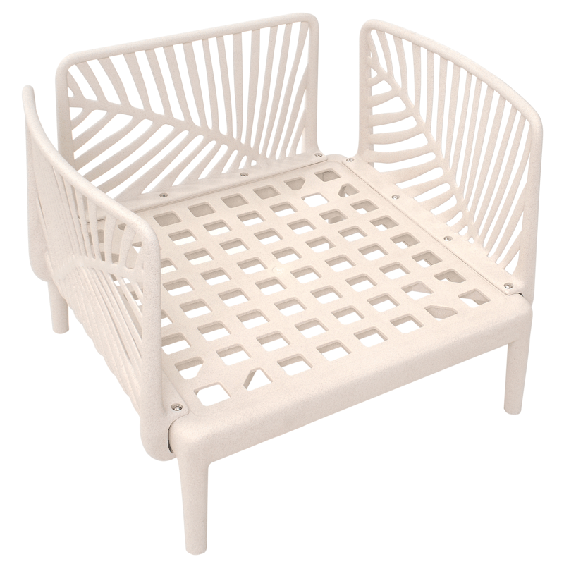 Fåtölj utomhus Saturnia - Beige - Utemöbler - Utestol & trädgårdsstol - Utefåtölj & loungefåtölj