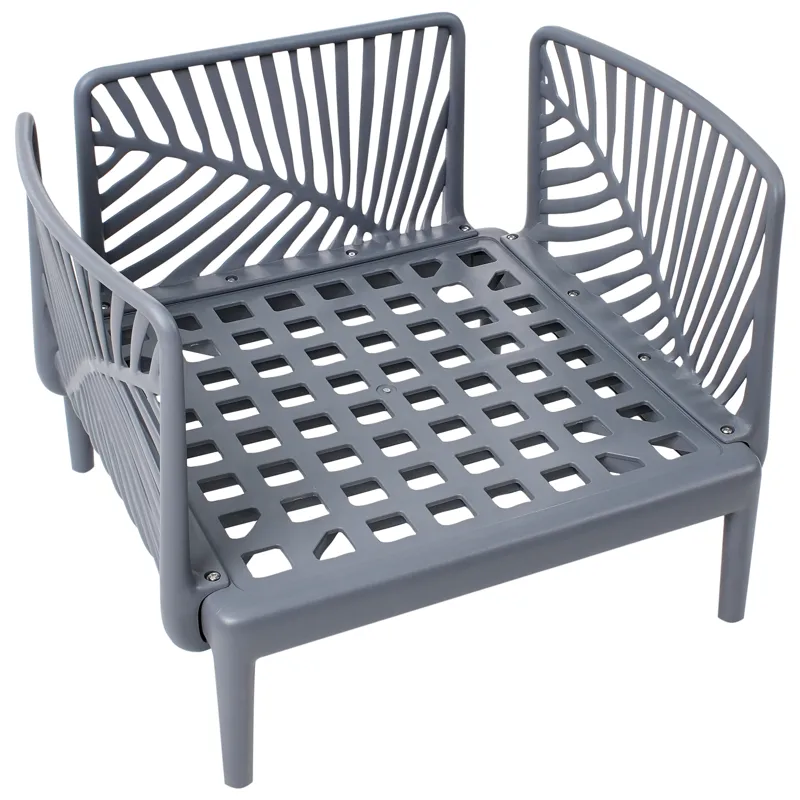 Fåtölj utomhus Saturnia - Grå - Utemöbler - Utestol & trädgårdsstol - Utefåtölj & loungefåtölj