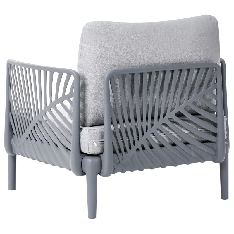 Fåtölj utomhus Saturnia - Grå - Utemöbler - Utestol & trädgårdsstol - Utefåtölj & loungefåtölj