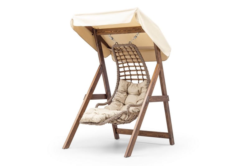 Goreme Hängstol Utomhus 160x120 cm - Cream - Utemöbler - Utestol & trädgårdsstol - Hängstol utomhus