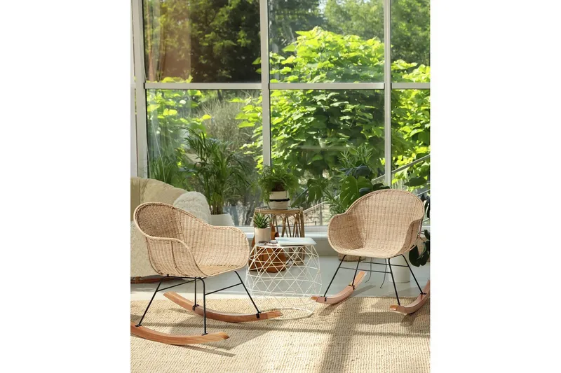 Gungstol Lavinio set om 2 - Utemöbler - Utestol & trädgårdsstol - Gungstol utomhus