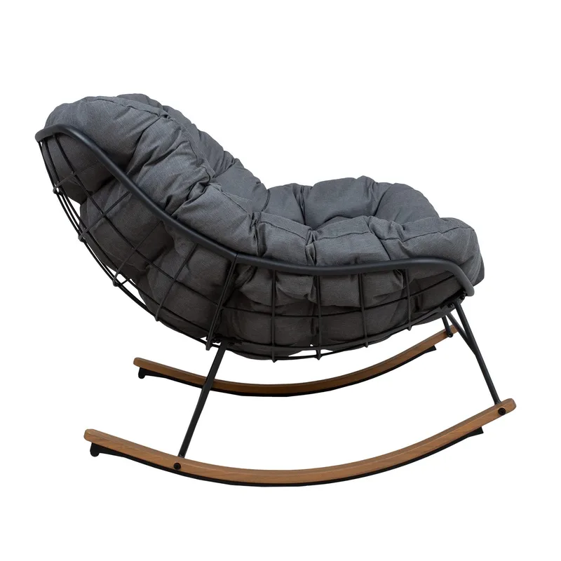 Gungstol Royal - Mörkgrå - Utemöbler - Utestol & trädgårdsstol - Gungstol utomhus