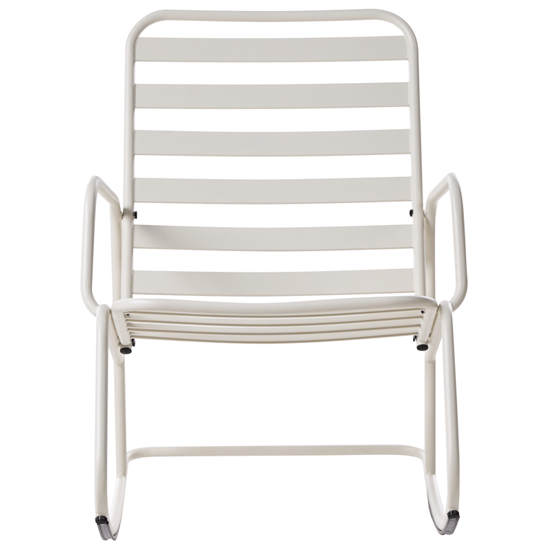 Gungstol utomhus Turi Metall - Vit - Utemöbler - Utestol & trädgårdsstol - Gungstol utomhus