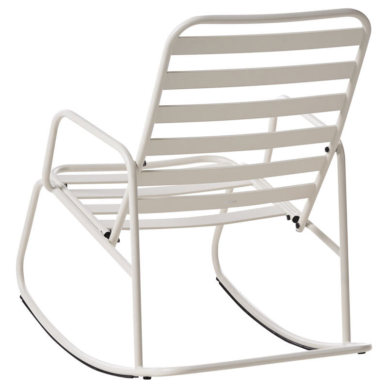 Gungstol utomhus Turi Metall - Vit - Utemöbler - Utestol & trädgårdsstol - Gungstol utomhus