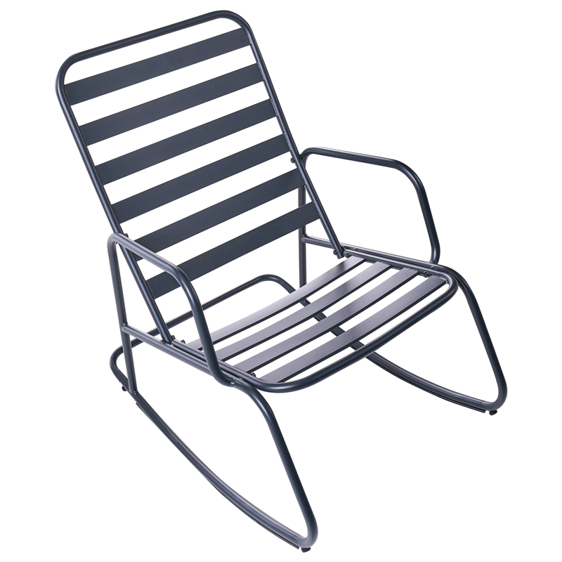 Gungstol utomhus Turi - Svart - Utemöbler - Utestol & trädgårdsstol - Gungstol utomhus