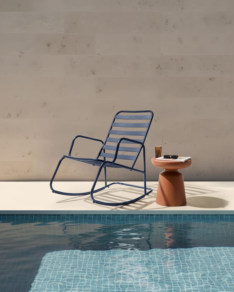 Gungstol utomhus Turi - Svart - Utemöbler - Utestol & trädgårdsstol - Gungstol utomhus