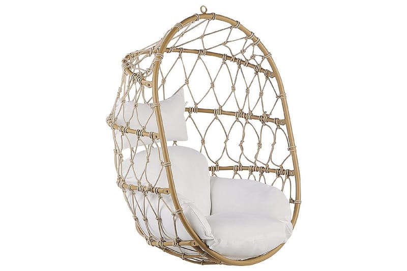 Hängstol Adria - Beige, vit - Utemöbler - Utestol & trädgårdsstol - Hängstol utomhus