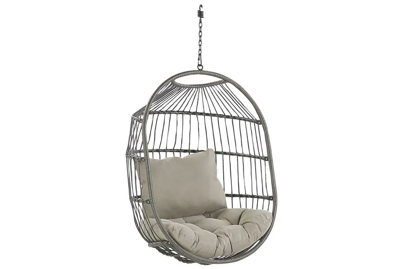 Hängstol Alba - Svart, Grå - Utemöbler - Utestol & trädgårdsstol - Hängstol utomhus