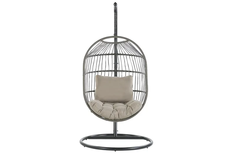 Hängstol Alba - Svart, Grå - Utemöbler - Utestol & trädgårdsstol - Hängstol utomhus