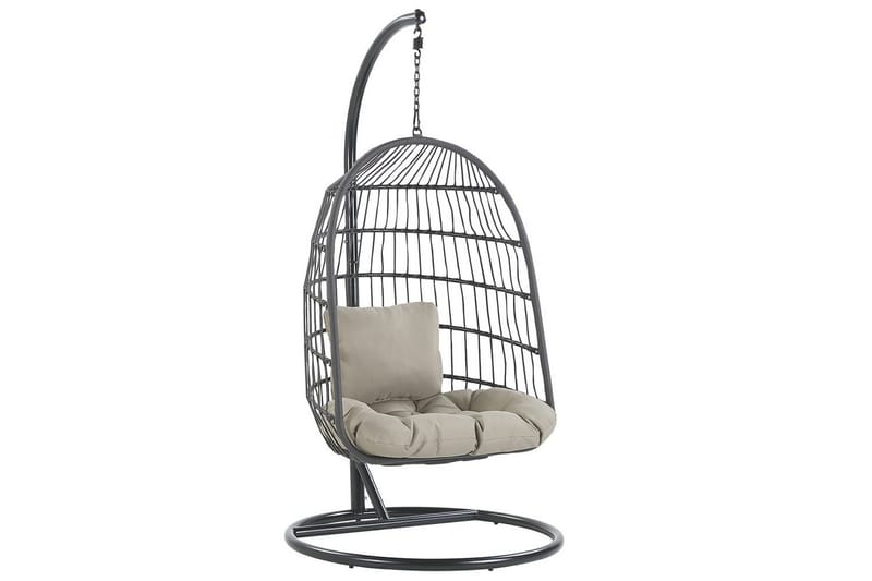 Hängstol Allera - Svart, Grå - Utemöbler - Utestol & trädgårdsstol - Hängstol utomhus