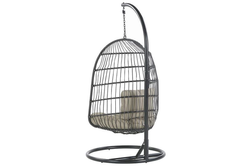 Hängstol Allera - Svart, Grå - Utemöbler - Utestol & trädgårdsstol - Hängstol utomhus