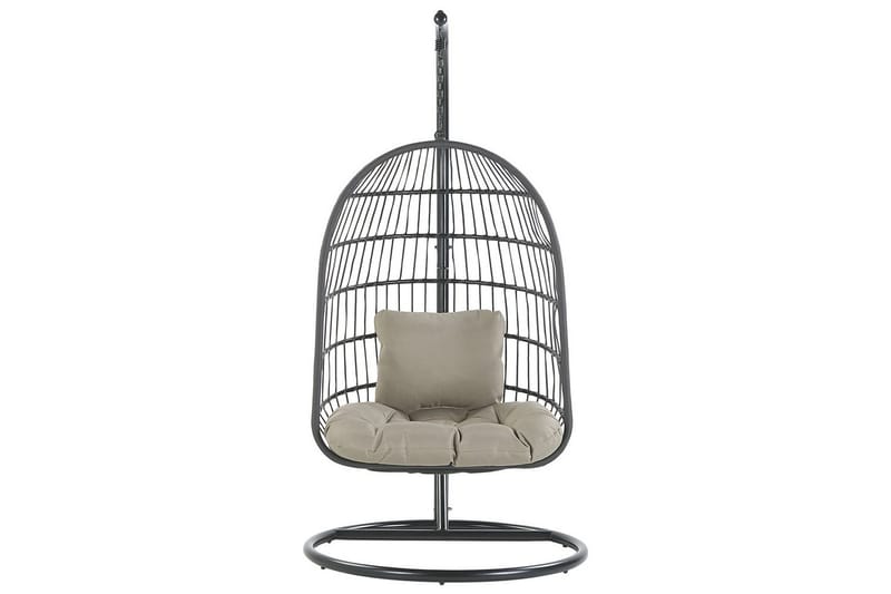 Hängstol Allera - Svart, Grå - Utemöbler - Utestol & trädgårdsstol - Hängstol utomhus
