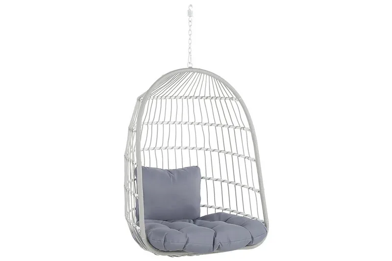 Hängstol Allera - Vit, Grå - Utemöbler - Utestol & trädgårdsstol - Hängstol utomhus