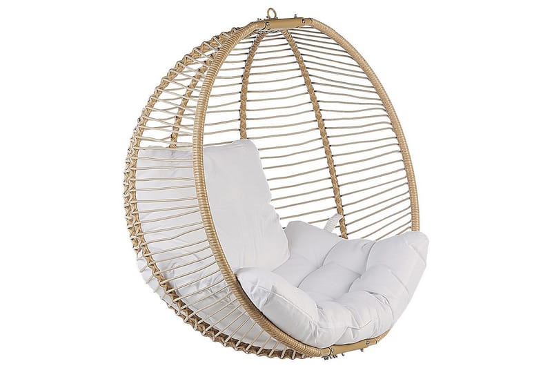 Hängstol Arco - Beige, vit - Utemöbler - Utestol & trädgårdsstol - Hängstol utomhus