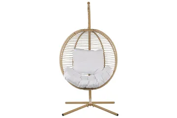 Hängstol Arco - Beige, vit - Utemöbler - Utestol & trädgårdsstol - Hängstol utomhus