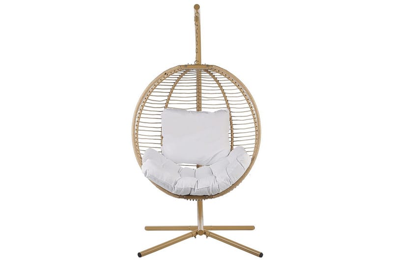 Hängstol Arco - Beige, vit - Utemöbler - Utestol & trädgårdsstol - Hängstol utomhus
