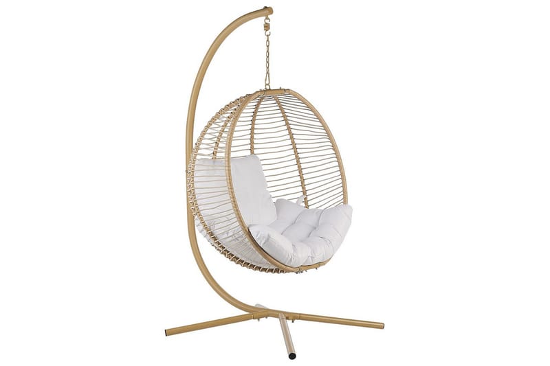 Hängstol Arco - Beige, vit - Utemöbler - Utestol & trädgårdsstol - Hängstol utomhus