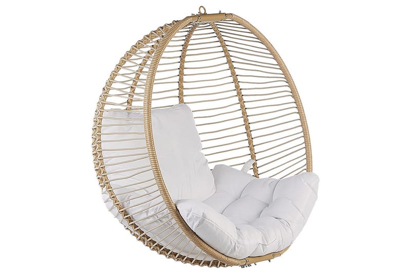 Hängstol Arco - Beige, vit - Utemöbler - Utestol & trädgårdsstol - Hängstol utomhus