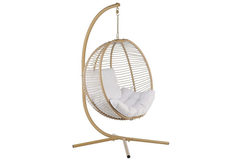Hängstol Arco - Beige, vit - Utemöbler - Utestol & trädgårdsstol - Hängstol utomhus