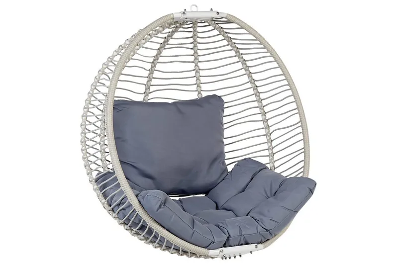 Hängstol Arco - Vit, Grå - Utemöbler - Utestol & trädgårdsstol - Hängstol utomhus