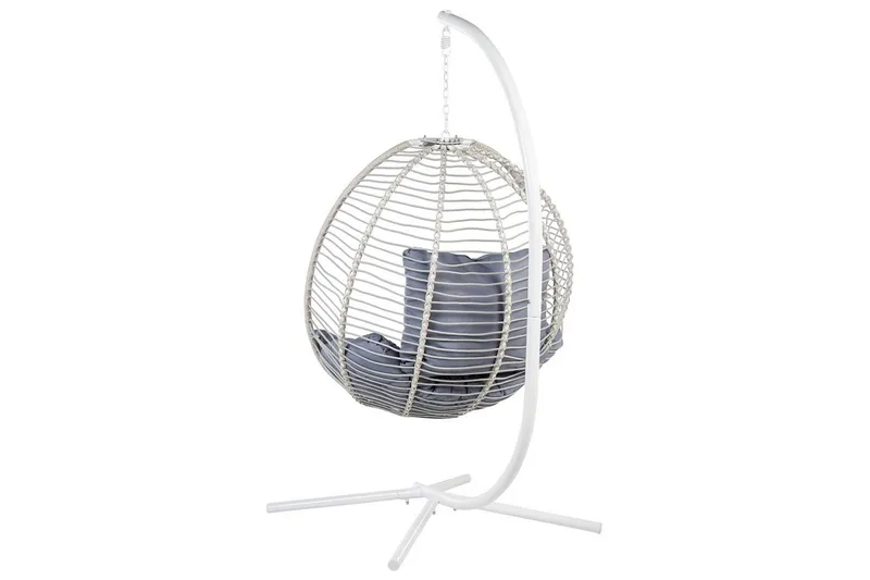 Hängstol Arco - Vit, Grå - Utemöbler - Utestol & trädgårdsstol - Hängstol utomhus