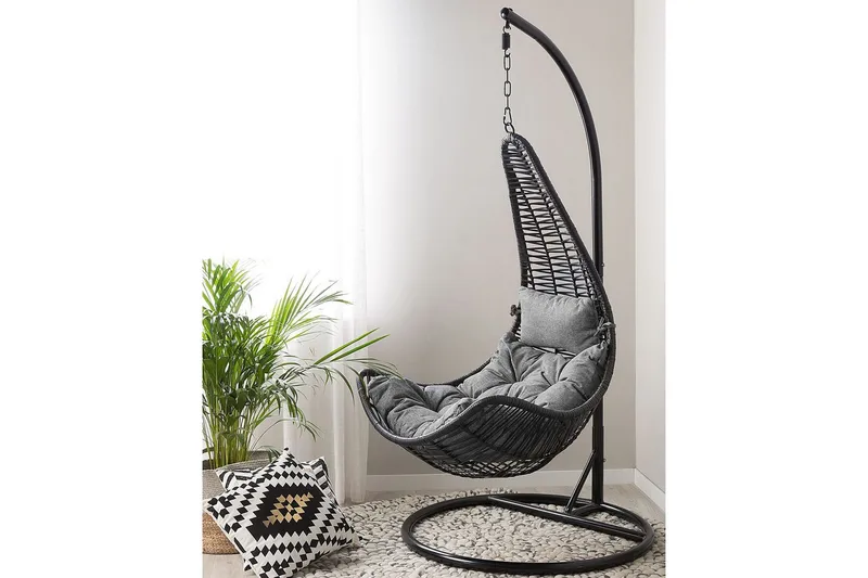 Hängstol Atri II - Svart - Utemöbler - Utestol & trädgårdsstol - Hängstol utomhus