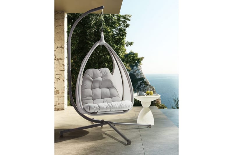 Hängstol Avegno - Ljusgrå - Utemöbler - Utestol & trädgårdsstol - Hängstol utomhus