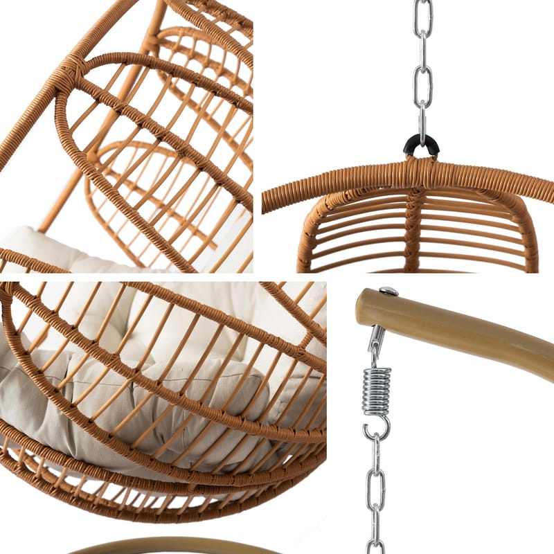 Bravion Hängstol utomhus - grön - Utemöbler - Utestol & trädgårdsstol - Hängstol utomhus - Hängstol med stativ