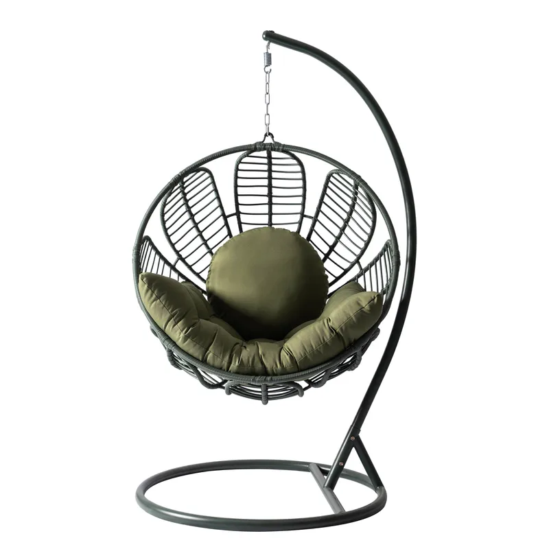Bravion Hängstol utomhus - grön - Utemöbler - Utestol & trädgårdsstol - Hängstol utomhus - Hängstol med stativ