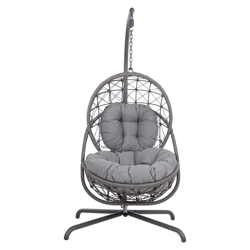Hängstol Amara 134x134x196 cm - mörkgrå - Utemöbler - Utestol & trädgårdsstol - Hängstol utomhus - Hängstol med stativ