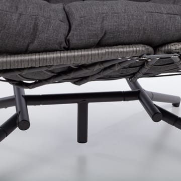 Hängstol Finse 2-sits 142x106x194 cm - Mörkgrå - Utemöbler - Utestol & trädgårdsstol - Hängstol utomhus - Hängstol med stativ