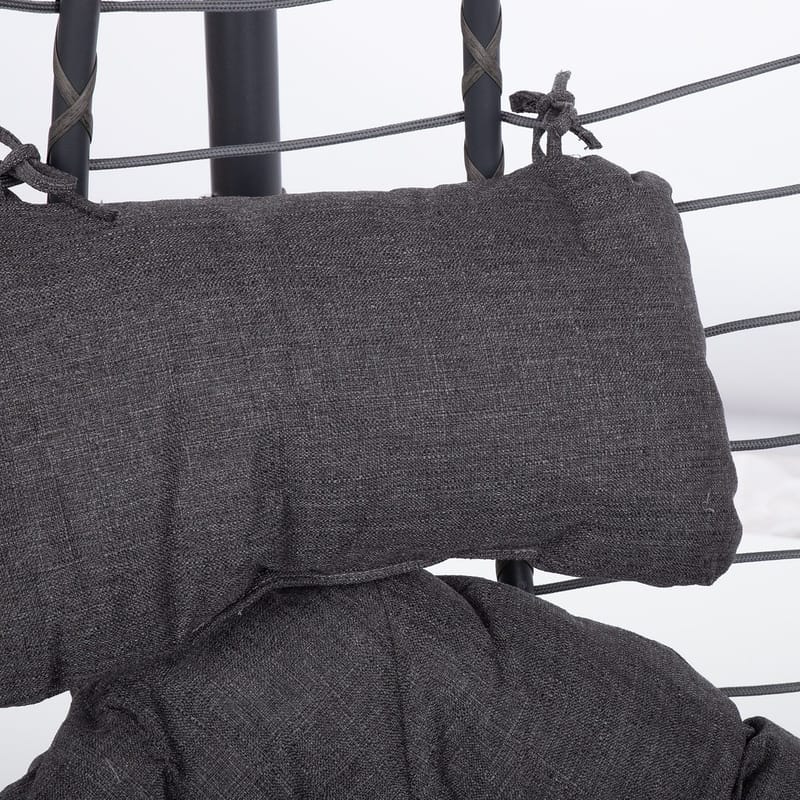 Hängstol Granvin 90x114x186 cm - mörkgrå - Utemöbler - Utestol & trädgårdsstol - Hängstol utomhus - Hängstol med stativ