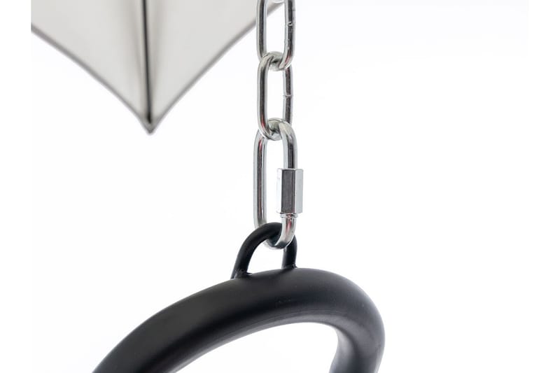 Hängstol Utomhus - Hägfåtölj - Hänggunga med stativ och ställning med tak för balkong och uteplats - Svart|Grå - Utemöbler - Utestol & trädgårdsstol - Hängstol utomhus