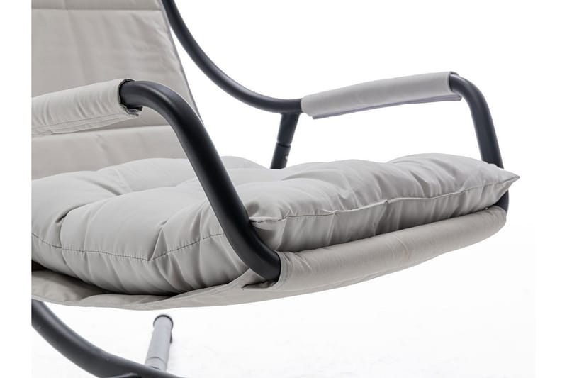 Hängstol Utomhus - Hägfåtölj - Hänggunga med stativ och ställning med tak för balkong och uteplats - Svart|Grå - Utemöbler - Utestol & trädgårdsstol - Hängstol utomhus