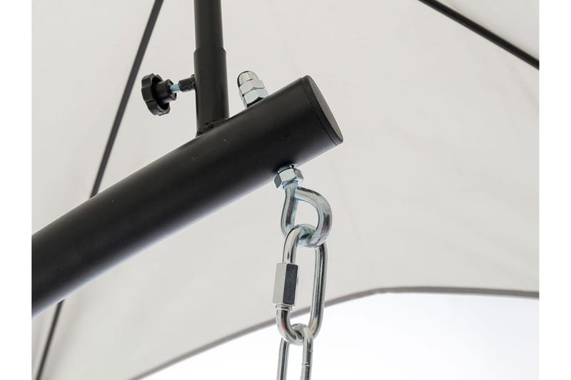 Hängstol Utomhus - Hägfåtölj - Hänggunga med stativ och ställning med tak för balkong och uteplats - Svart|Grå - Utemöbler - Utestol & trädgårdsstol - Hängstol utomhus