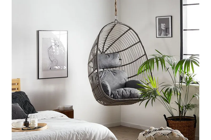 Hallstavik Hängstol Utomhus - Grå - Utemöbler - Utestol & trädgårdsstol - Hängstol utomhus