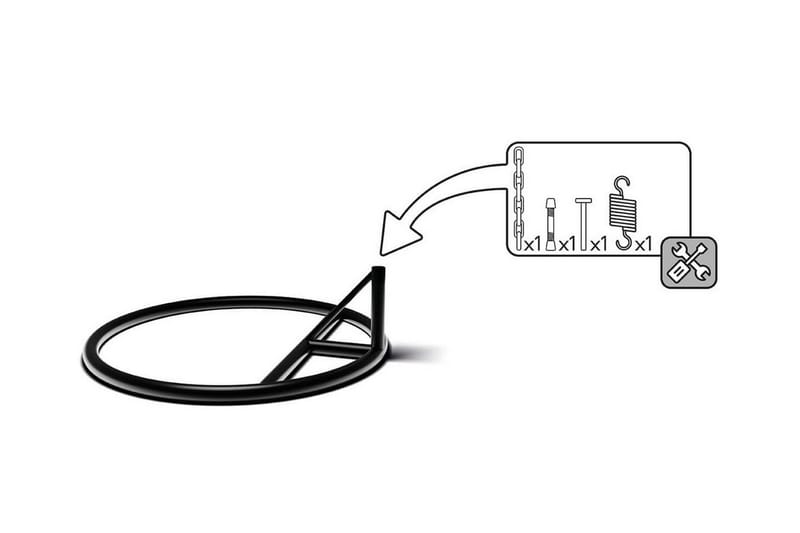 Kintore Hängstol Utomhus 95 cm - Grå - Utemöbler - Utestol & trädgårdsstol - Hängstol utomhus
