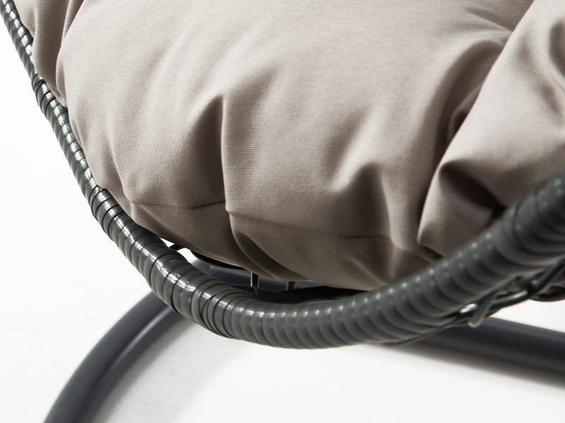 Solvero Hängstol utomhus - beige - Utemöbler - Utestol & trädgårdsstol - Hängstol utomhus - Hängstol med stativ