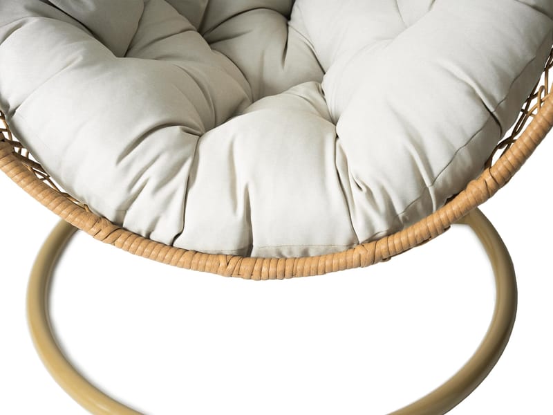 Solvero Hängstol utomhus - beige - Utemöbler - Utestol & trädgårdsstol - Hängstol utomhus - Hängstol med stativ